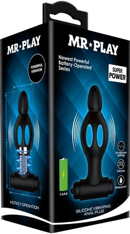 Mr. Play Silicone Vibrating Anal Plug – Soft Silicone Anal Plug One Size > Anal Range > Anal Probes