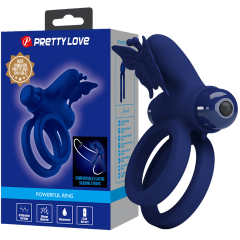 Pretty Love 10 Function – Soft Silicone Vibrating Butterfly Cock Ring One Size > Sex Toys > Couples Toys