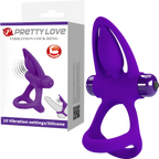 Vibrating Cock Ring – Flexible Silicone Couples Vibrator Purple > Sex Toys > Couples Toys