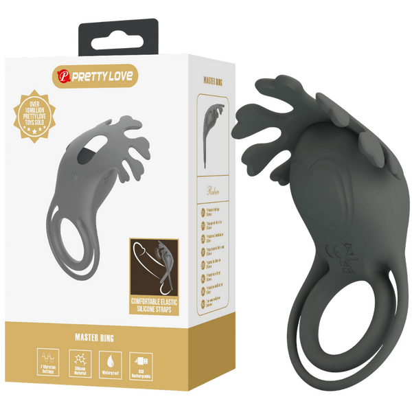 Pretty Love Ruben – Rechargeable 7 Function Vibrating Cock Ring One Size > Cock Ring > Vibrating