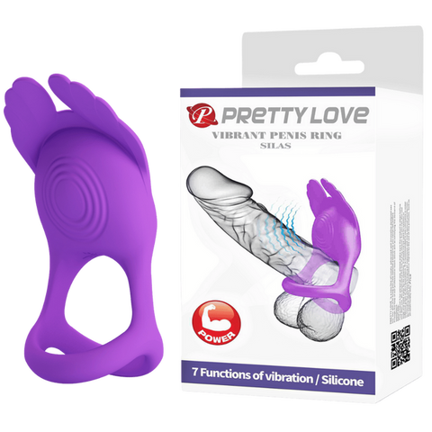 Vibrant Silas – Vibrating Silicone Cock Ring with 7 Vibration Modes Purple > Sex Toys > Couples Toys