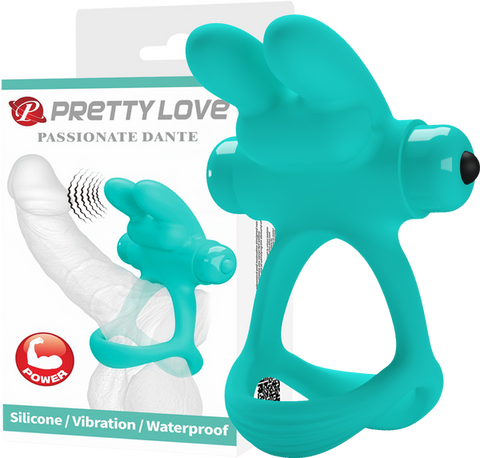 Passionate Dante – Waterproof Silicone Vibrator Turquoise > Sex Toys > Couples Toys