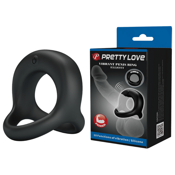 Vibrant Elliott Silicone Penis Ring With Ball Strap – Comfortable Stretchy Cock and Ball Ring One Size > Cock Ring > Sling