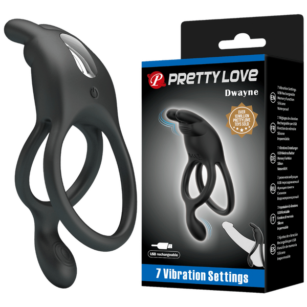 Seth Rechargeable Silicone Vibrating Cock Ring – Powerful Vibrations for Clit and Cock Stimulation One Size > Cock Ring > Vibrating