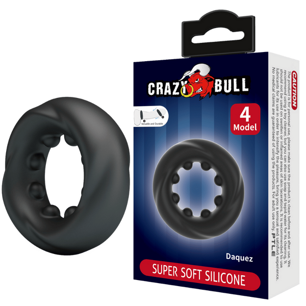 Daqez No.4 Super Soft Silicone – Comfortable Flexible Silicone Cockring One Size > Cock Ring > Single