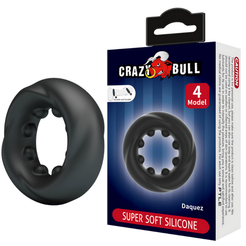 Daqez No.4 Super Soft Silicone – Comfortable Flexible Silicone Cockring One Size > Cock Ring > Single