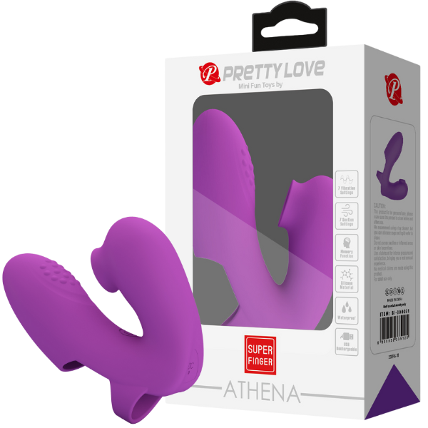 Rechargeable Athena – Silicone Finger Vibrator with 7 Vibration and Tapping Modes One Size > Vibrators > Finger Vibrators