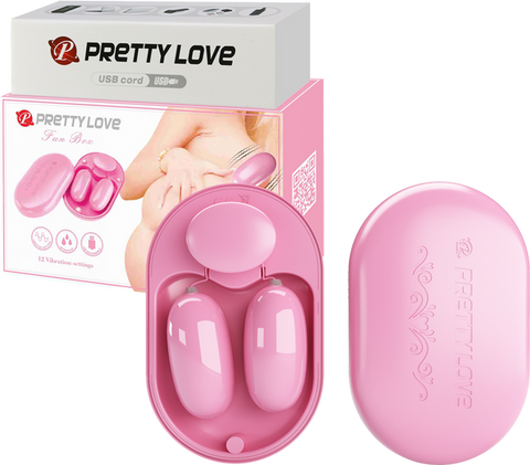 Dual Vibrating Bullet Fun Box – Rechargeable Waterproof Vibrator with 12 Vibration Settings One Size > Vibrators > Mini Vibrators