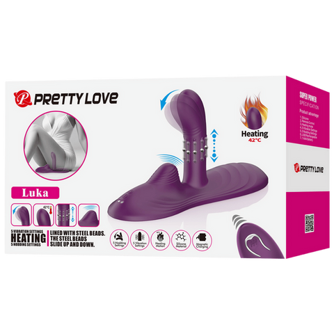 Luka Rechargeable Remote-Controlled Silicone Sit-Down Pad Vibrator One Size > Vibrators > Vibrating Pads