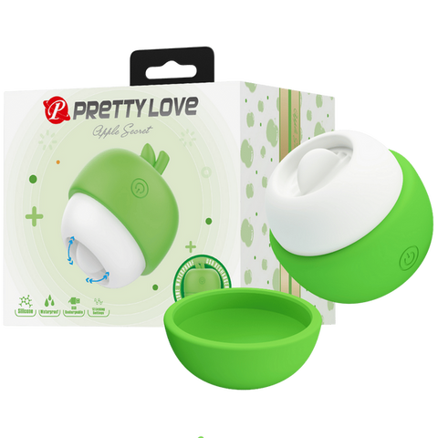 Apple Secret Rechargeable – Silicone Clitoral Tongue-Like Stimulator Vibrator Green > Sex Toys For Ladies > Clitoral Vibrators and Stimulators