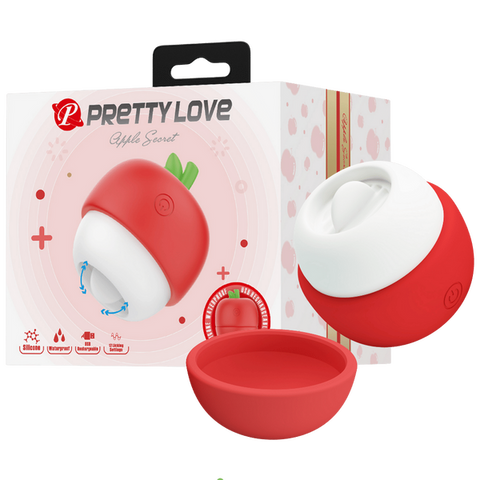 Apple Secret Rechargeable – Silicone Clitoral Tongue-Like Stimulator Vibrator Red > Sex Toys For Ladies > Clitoral Vibrators and Stimulators