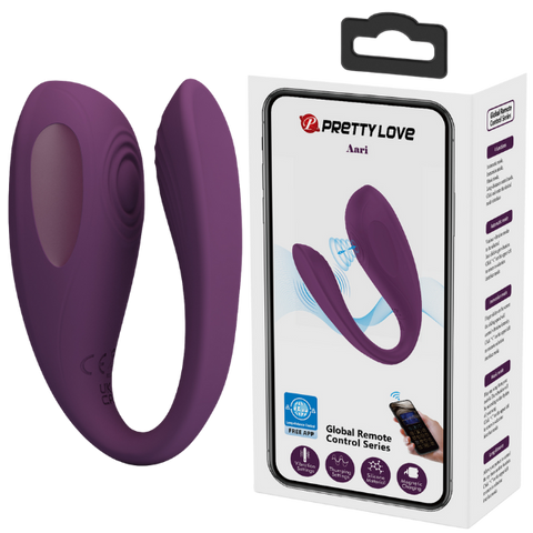 Aari Byzantium – App Control Couples Vibrator with 10 Vibration and Thumping Settings Purple > Sex Toys > Couples Toys