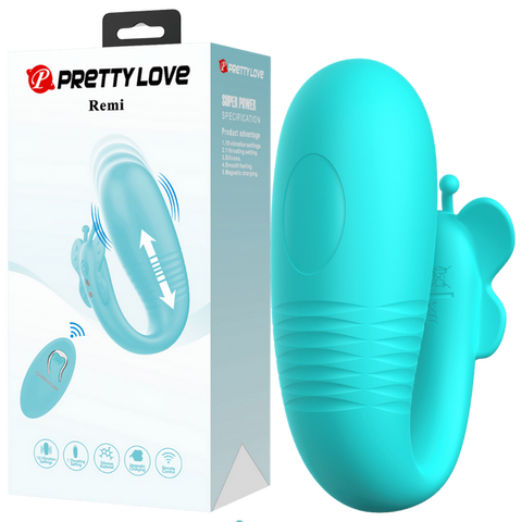 Rechargeable Remote Remi – Remote-Controlled Textured Silicone Vibrator One Size > Sex Toys For Ladies > Clitoral Vibrators and Stimulators