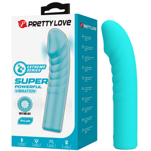 Rylan – Rechargeable, Slim Silicone, 10-Function Breathing Light Design G-Spot Vibrator One Size > Sex Toys For Ladies > G-Spot Vibrators