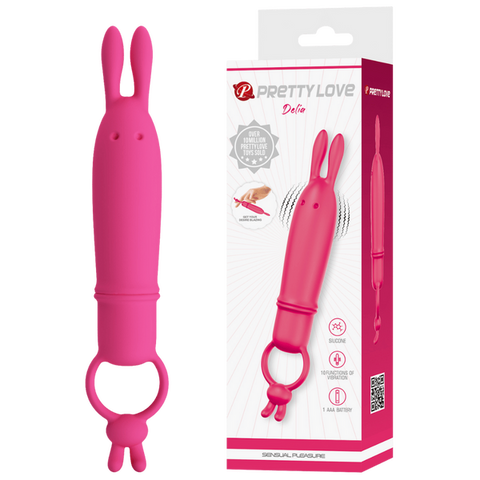 Delia Bunny Finger Vibrator – Silicone 10-Mode Finger Vibrator One Size > Vibrators > Finger Vibrators