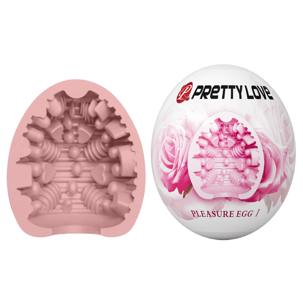 Pleasure Egg – Soft Ribbed Stroker Sleeve Pink > Sex Toys For Men > Masturbators Cup