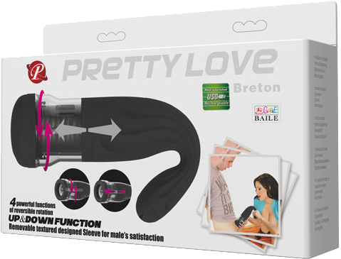 Pretty Love Breton – Rechargeable Male Masturbator with Rotation and Thrust Functions