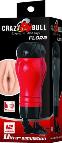 Flora Pussy Masturbator – Vibrating Male Stroker with 12 Functions One Size > Sex Toys For Men > Masturbators > Vibrating