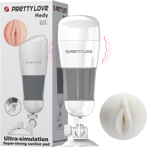 Pretty Love Hedy Ultra Stimulation – Vibrating Male Masturbator White > Sex Toys For Men > Masturbators > Vibrating