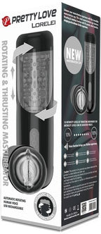 Pretty Love Lorelei – Rotating and Thrusting Male Masturbator with 10 Speeds Black > Sex Toys For Men > Masturbators > Vibrating