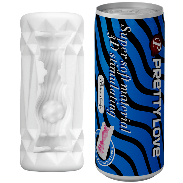 Super Soft Can Masturbator – Portable Realistic TPR Male Masturbator (Black Blue) > Sex Toys For Men > Masturbators > Manual