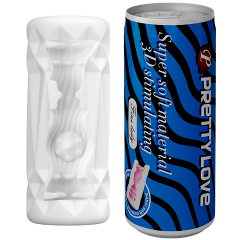 Super Soft Can Masturbator – Portable Realistic TPR Male Masturbator (Black Blue) > Sex Toys For Men > Masturbators > Manual