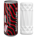 Super Soft Can Masturbator – Portable Realistic TPR Male Masturbator (Black Red) > Sex Toys For Men > Masturbators > Manual