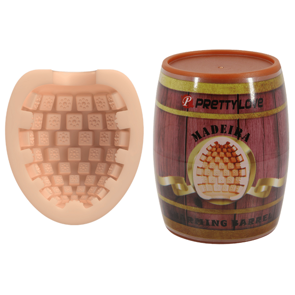 Charming Barrel Masturbator – Soft Realistic TPR Portable Male Masturbator Peach > Sex Toys For Men > Masturbators Cup