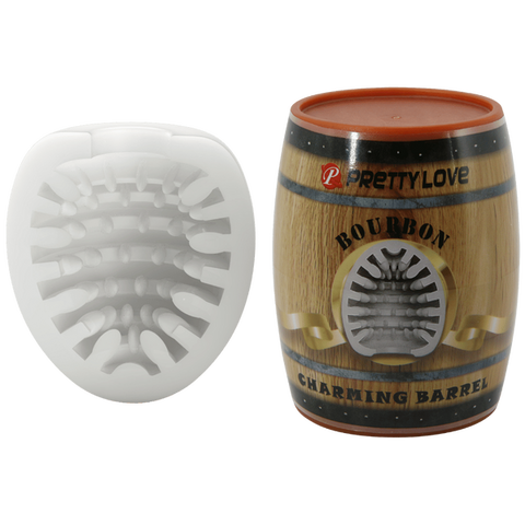 Charming Barrel Masturbator – Soft Realistic TPR Portable Male Masturbator White > Sex Toys For Men > Masturbators Cup