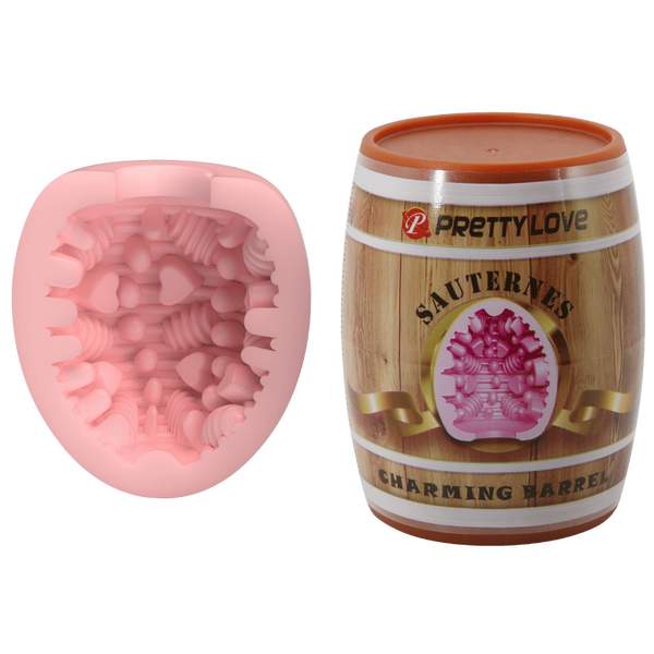 Charming Barrel Masturbator – Soft Realistic TPR Portable Male Masturbator Pink > Sex Toys For Men > Masturbators Cup