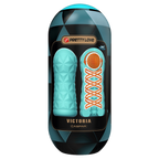 Victoria Masturbator Sleeve – Reusable Stimulation Sleeve with Coil and Ball Blue > Sex Toys For Men > Masturbators Cup
