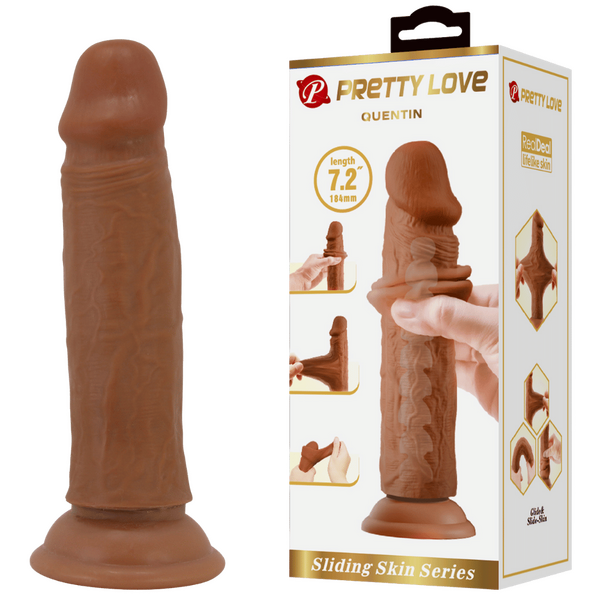 Quentin 7.2 Inch Realistic Dildo – Suction Cup Large TPR Dildo Tan > Dildos > Realistic Dildos