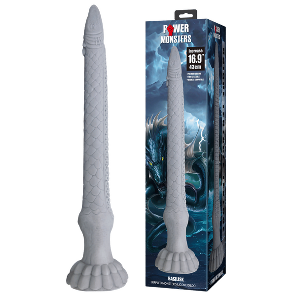 Basilisk Rippled Monster – 16.9 Inch Silicone Dildo One Size > Dildos > Fantasy