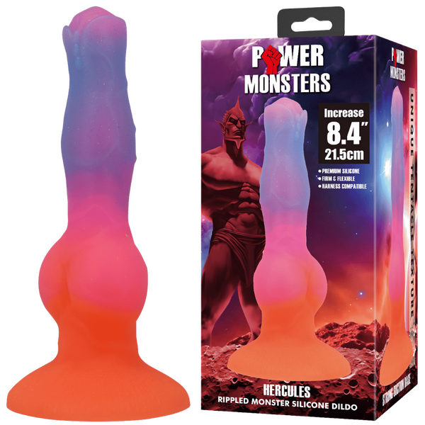 Hercules 8.4 Inch – Sculpted Silicone Vibrator with Suction Base One Size > Dildos > Fantasy