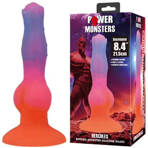 Hercules 8.4 Inch – Sculpted Silicone Vibrator with Suction Base One Size > Dildos > Fantasy