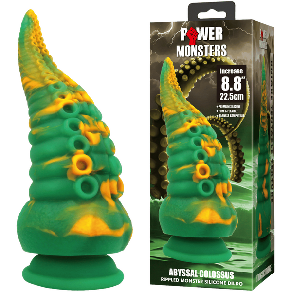 Abyssal Colossus – Silicone 8.8 Inch Dildo with Pronounced Ridges One Size > Dildos > Fantasy