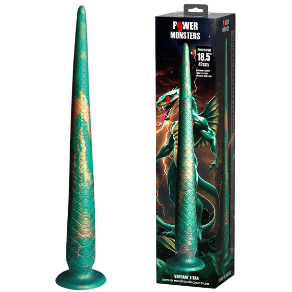 Verdant Titan Tapered Suction Base 18.5 Inch Anal Dildo Default Title > Anal Range > Oversized Anal Toys