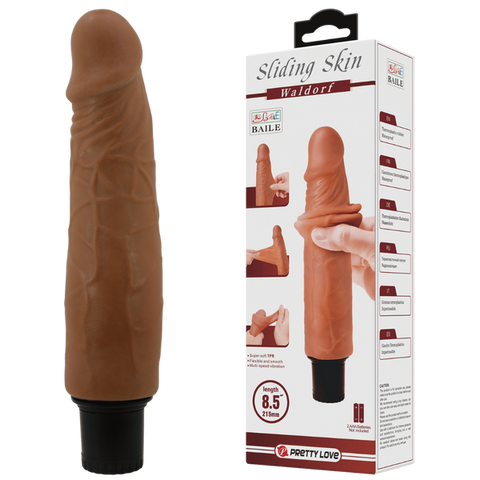 Waldorf Vibrating 8.5 Inch Realistic Dildo – Multi-Speed Vibrator One Size > Dildos > Realistic Dildos