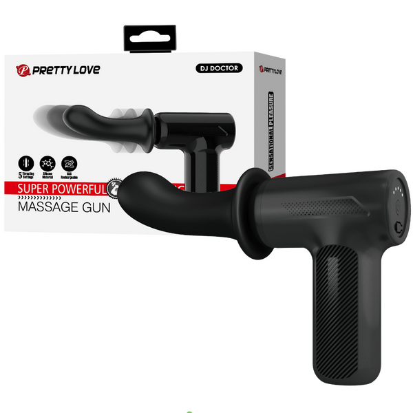 Super Power Thrusting Massage Gun – Powerful Motor Massage Gun with 5 Settings and Replaceable Head One Size > Vibrators > Unconventional