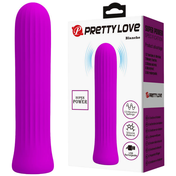 Pretty Love Rechargeable Silicone Vibrator – 12 Vibration Speeds Rechargeable Vibrator Pink > Vibrators > Standard Vibrators