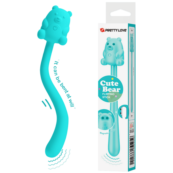 Pretty Love Cute Bear Flirting Stick – 7-Mode Vibrator Blue > Vibrators > Unconventional