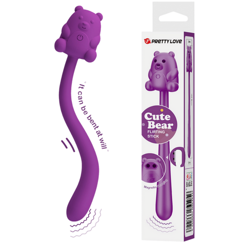 Pretty Love Cute Bear Flirting Stick – 7-Mode Vibrator Purple > Vibrators > Unconventional