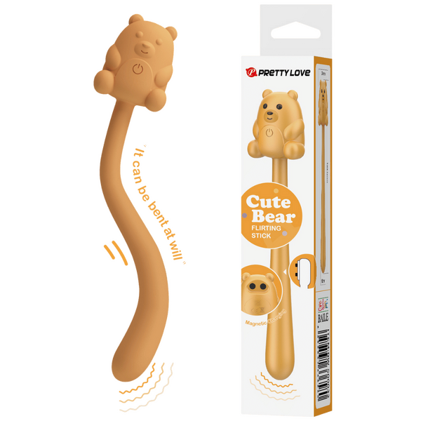 Pretty Love Cute Bear Flirting Stick – 7-Mode Vibrator Beige > Vibrators > Unconventional