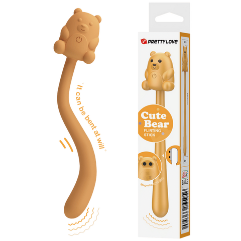 Pretty Love Cute Bear Flirting Stick – 7-Mode Vibrator Beige > Vibrators > Unconventional