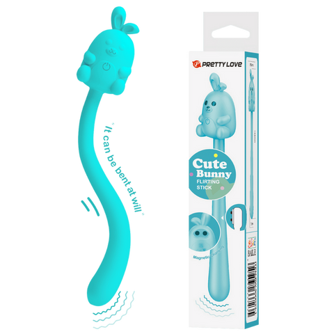 Pretty Love Cute Bunny Flirting Stick – Vibrator with Seven Vibration Modes Blue > Vibrators > Unconventional