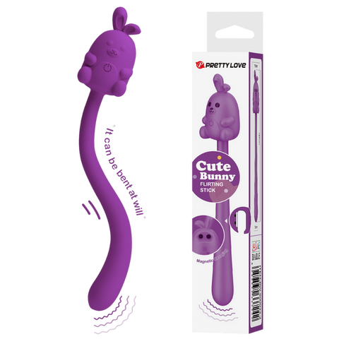 Pretty Love Cute Bunny Flirting Stick – Vibrator with Seven Vibration Modes Purple > Vibrators > Unconventional