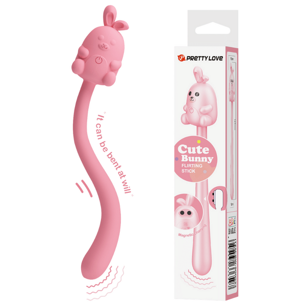 Pretty Love Cute Bunny Flirting Stick – Vibrator with Seven Vibration Modes Pink > Vibrators > Unconventional