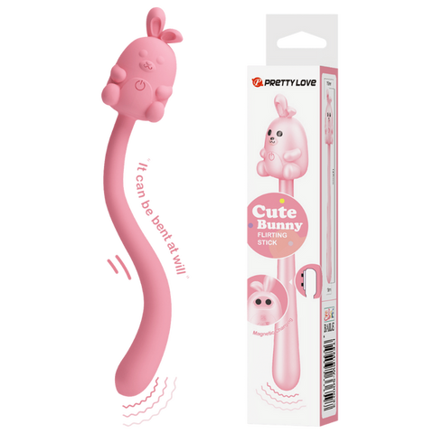 Pretty Love Cute Bunny Flirting Stick – Vibrator with Seven Vibration Modes Pink > Vibrators > Unconventional
