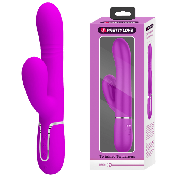 Mariana 4in1 Multi-Function Rabbit Vibrator – 7 Vibration and Thumping Modes Pink > Vibrators > Ladies > Rabbit