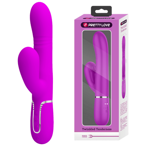 Mariana 4in1 Multi-Function Rabbit Vibrator – 7 Vibration and Thumping Modes Pink > Vibrators > Ladies > Rabbit